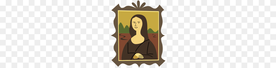 Stylized Mona Lisa, Adult, Female, Person, Woman Free Transparent Png