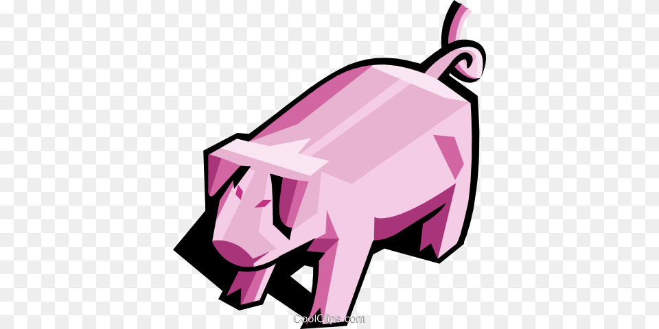 Stylized Pig Royalty Vector Clip Art Illustration, Animal, Mammal, Hog, Piggy Bank Free Png Download