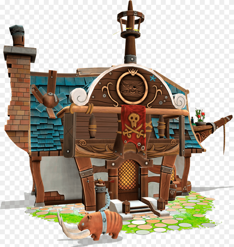 Stylized Pirate House Illustration, Architecture, Building, Countryside, Hut Png