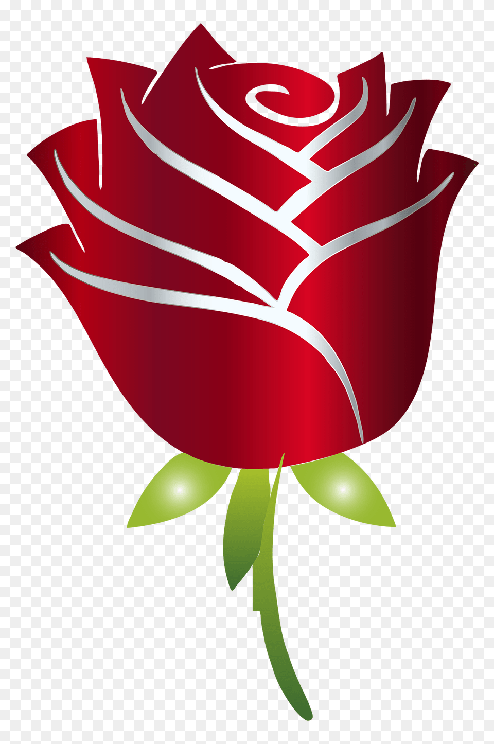 Stylized Rose Enhanced Clipart, Flower, Plant, Dynamite, Petal Free Png