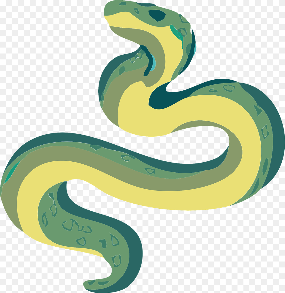 Stylized Snake Clipart, Animal, Reptile Free Png Download