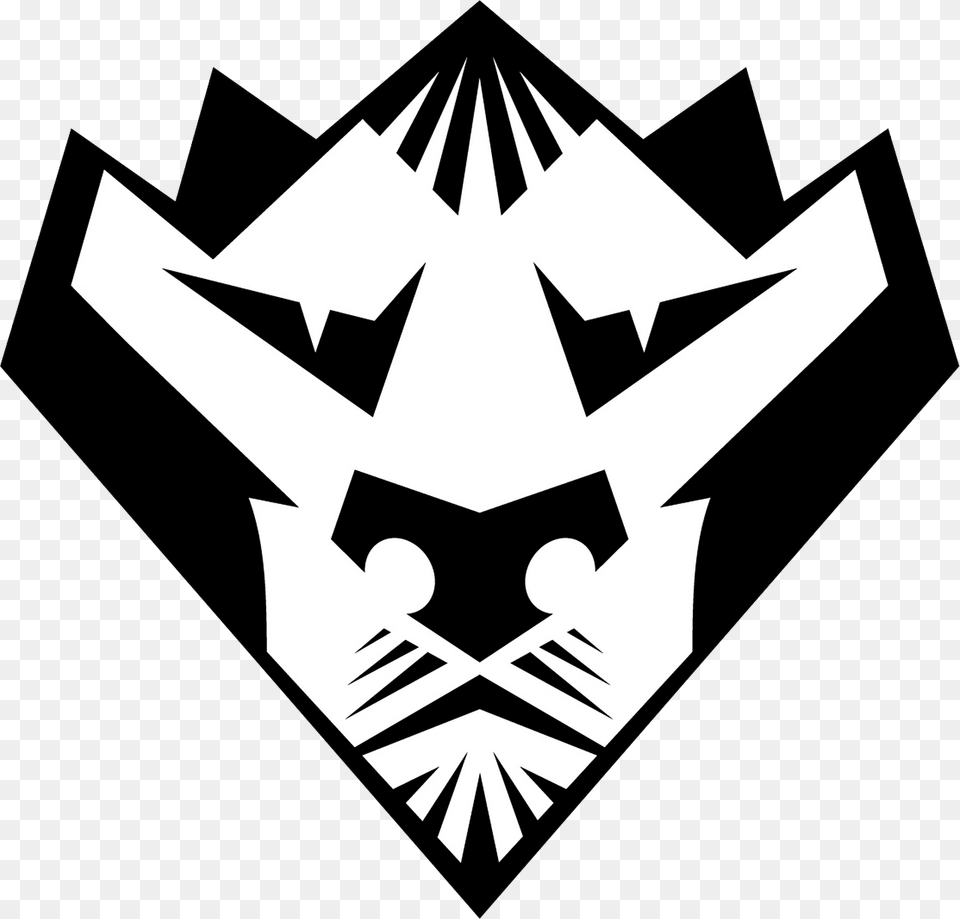 Stylized Tiger Face Clipart, Emblem, Logo, Symbol, Stencil Png Image