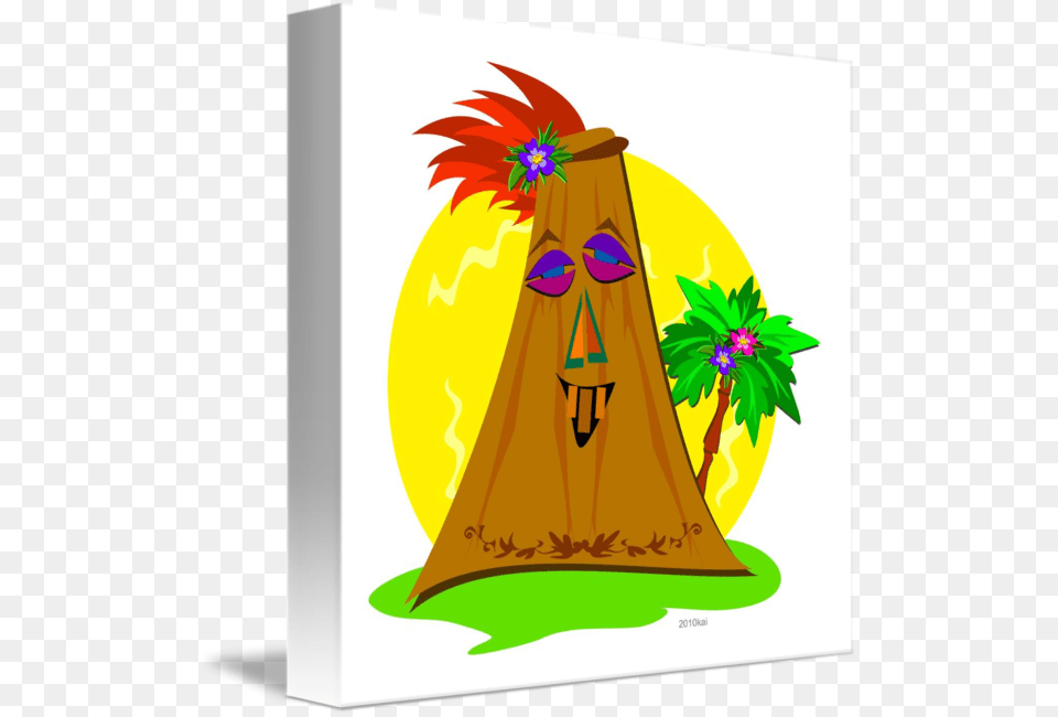 Stylized Tiki With Palm Tree Free Png Download