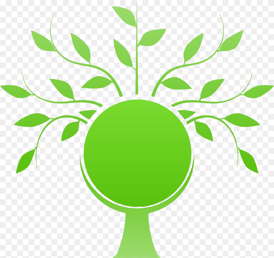 Stylized Tree Poster Tentang Go Green Earth, Plant, Leaf, Produce, Food Free Png Download
