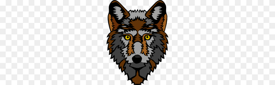 Stylized Wolf Head Clip Art For Web, Animal, Mammal, Baby, Person Png Image