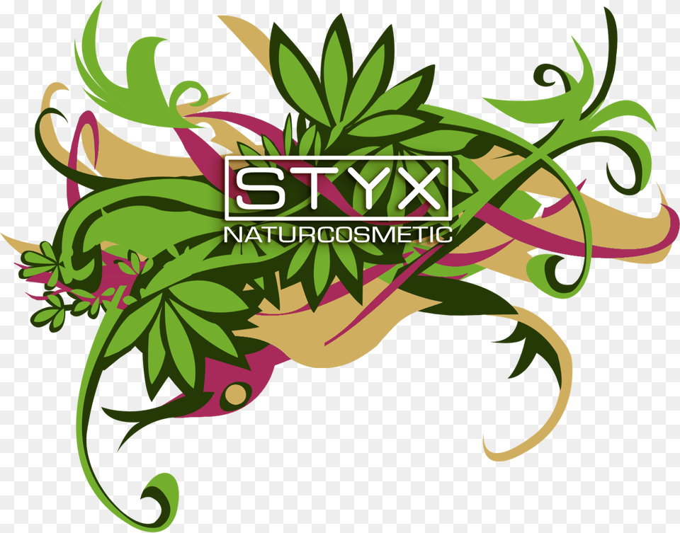 Styx Naturcosmetic Styx Naturcosmetic Logo, Art, Graphics, Floral Design, Green Png Image