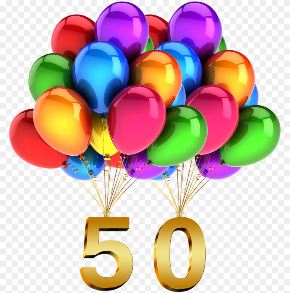 Su 50 Gimtadieniu Sveikinimai, Balloon, Number, Symbol, Text Free Transparent Png
