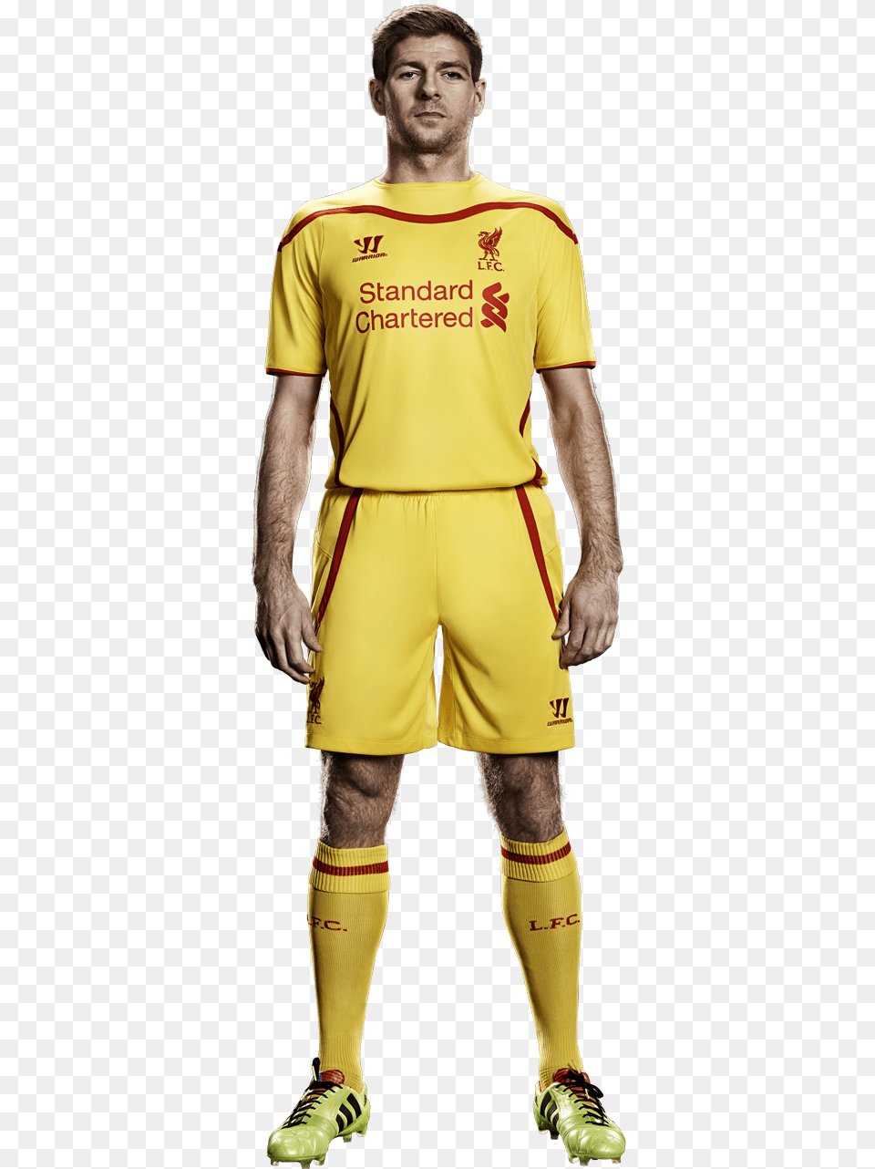 Suarez Yellow Liverpool Strip, Clothing, Shorts, Shirt, Adult Free Png Download