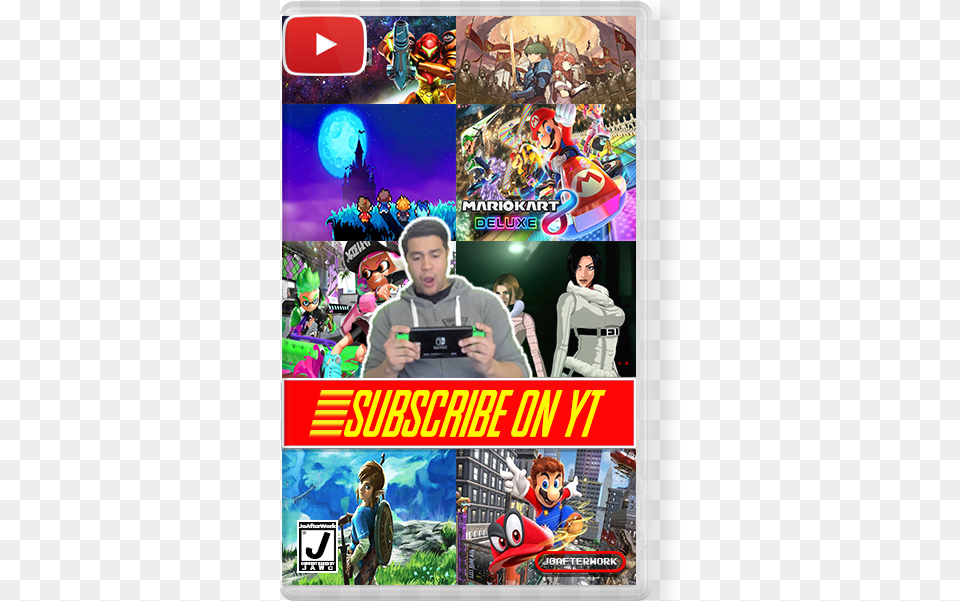 Sub On Youtube Mario Kart 8 Deluxe Nintendo Switch Game Guide Unofficial, Adult, Person, Female, Woman Free Png Download