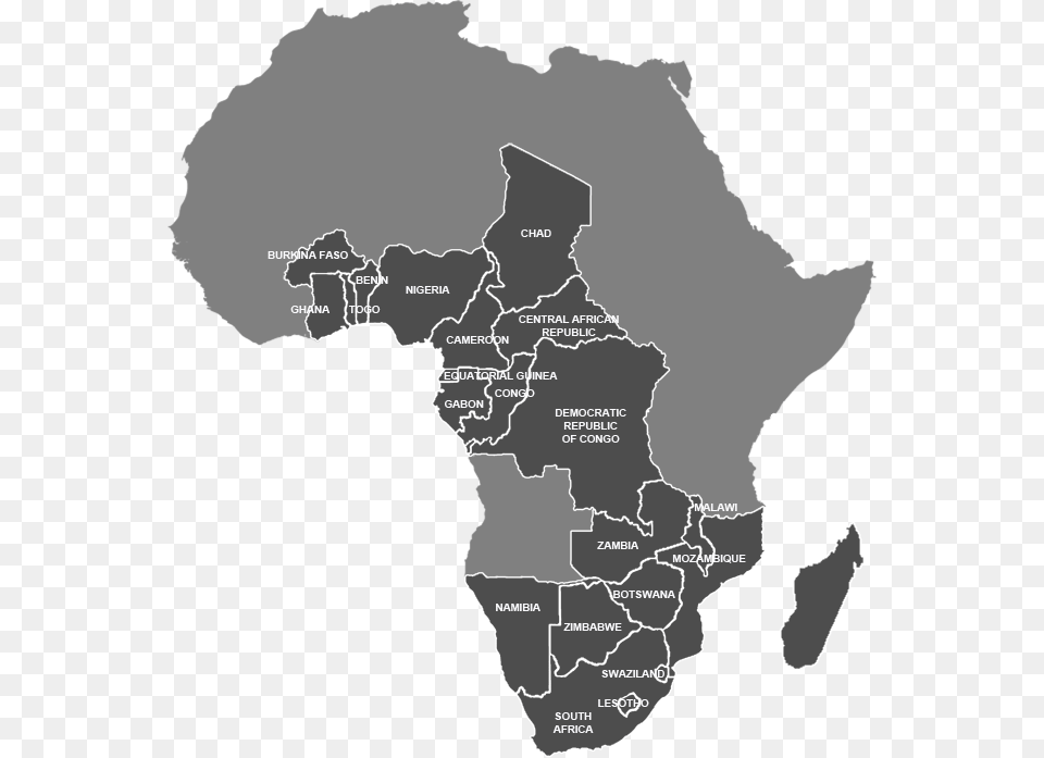 Sub Saharan Africa Sub Saharan Africa Transparent, Chart, Plot, Map, Atlas Png Image