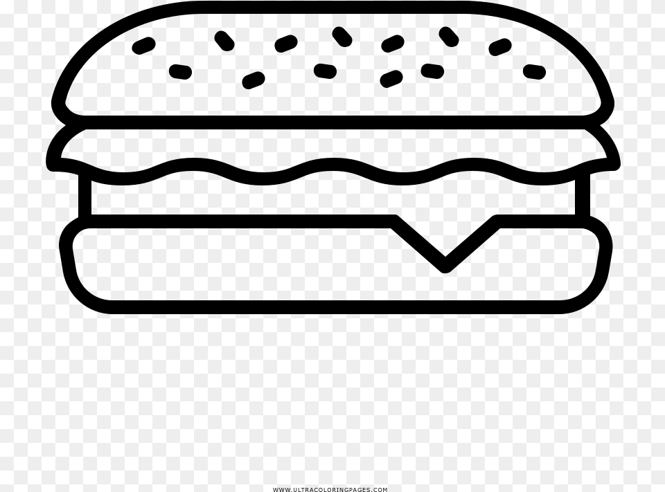 Sub Sandwich Coloring, Gray Free Png Download