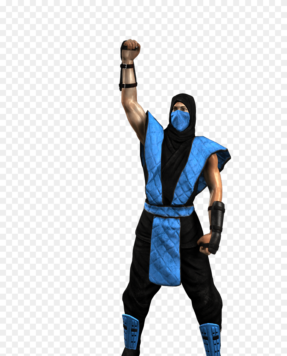 Sub Zero Ending Pose Mortal Kombat Hd Remix With Mugen, Adult, Person, Man, Male Free Png Download