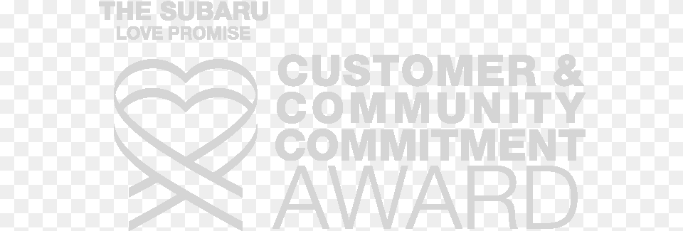 Subaru Dealer In Tyler Tx Subaru Love Promise Customer And Community Commitment Award, Logo, Text, Symbol Free Png Download