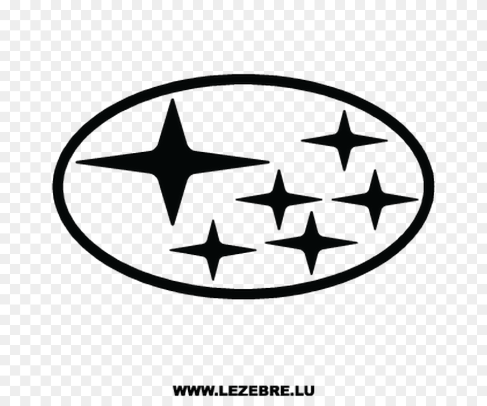 Subaru Logo Decal, Symbol, Star Symbol Png Image
