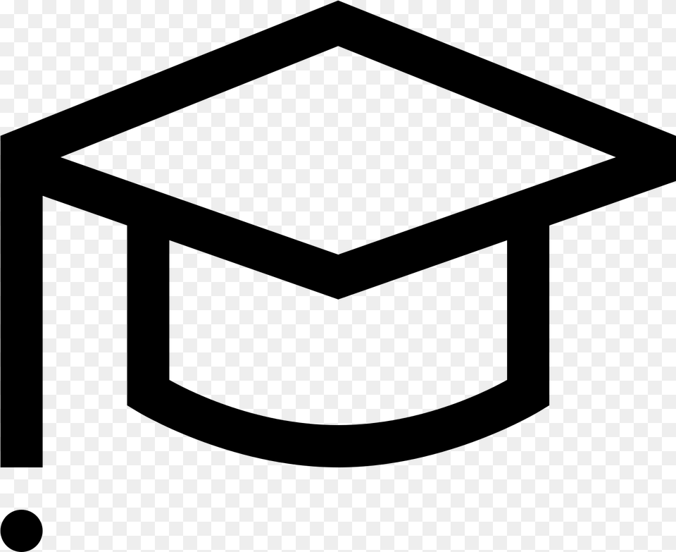 Subjects Graduation Cap Explore Pictures Education Channel Icon, Gray Png