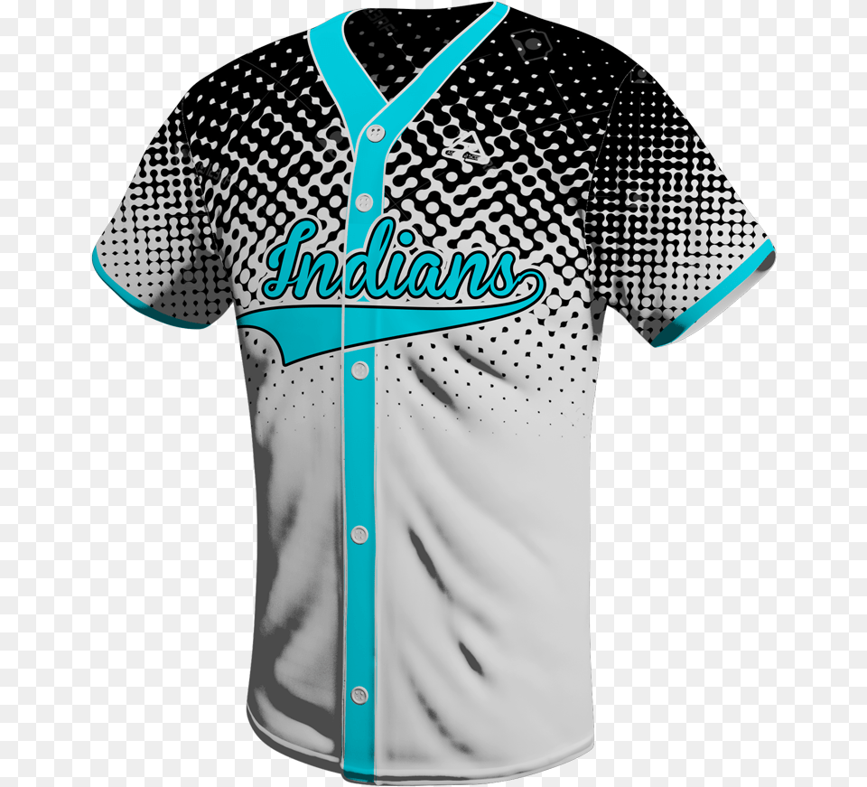 Sublimated Button Down Baseball Jersey, Clothing, Shirt, Adult, Male Png