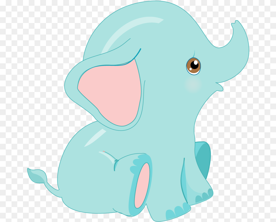 Sublimation Transfer Animal Baby Blue Elephants Design Baby Elephant, Turquoise, Plush, Toy, Fish Png