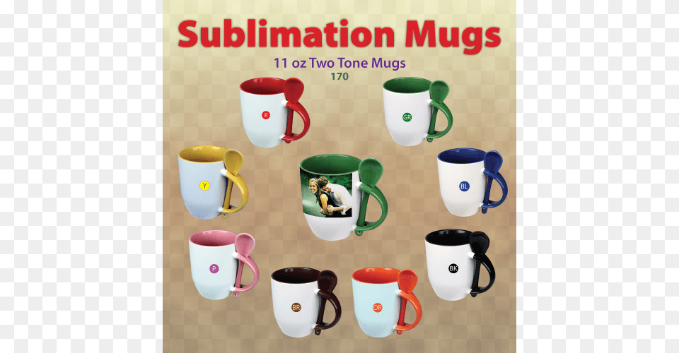 Sublimation Two Tone White Mugs Mug, Cup, Beverage, Coffee, Coffee Cup Free Transparent Png