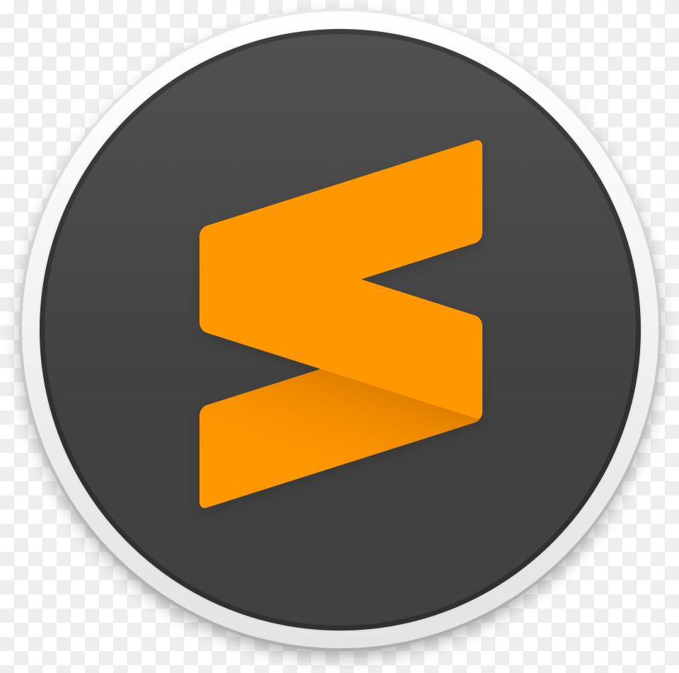 Sublimetext 3 Orange Outline Sublime Text, Logo, Symbol, Disk Png
