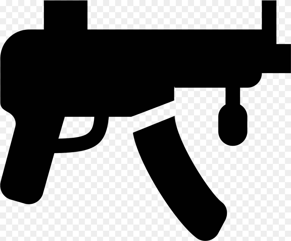 Submachine Gun Computer Icons Firearm Weaponized Information, Gray Png