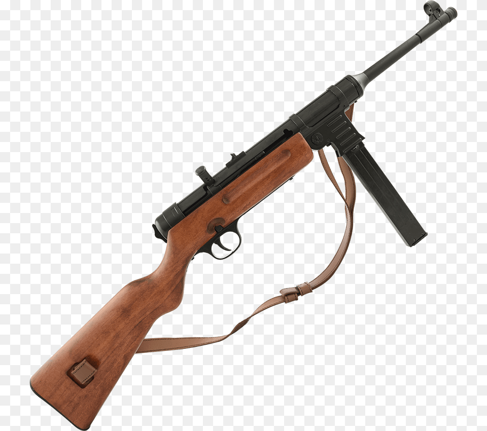 Submachine Gun With Shoulder Sling Gun On Shoulder, Firearm, Rifle, Weapon, Machine Gun Png