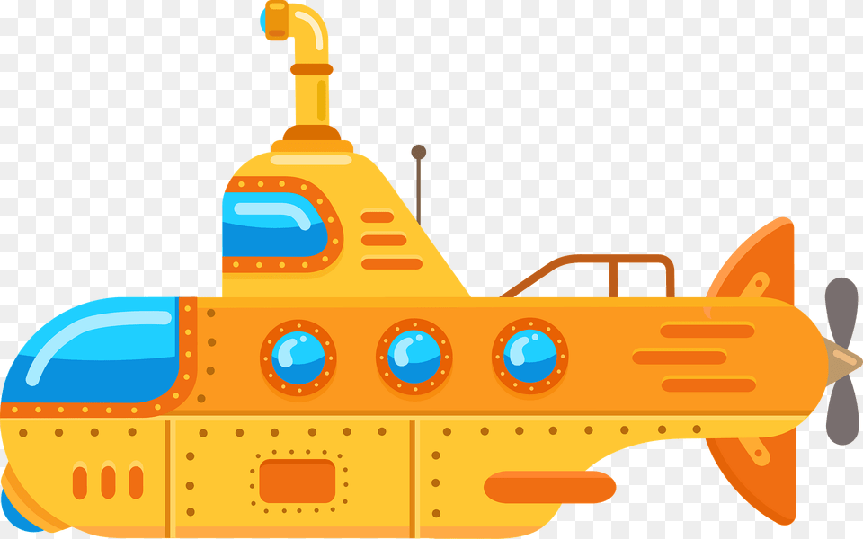 Submarine Clipart, Transportation, Vehicle, Bulldozer, Machine Free Png