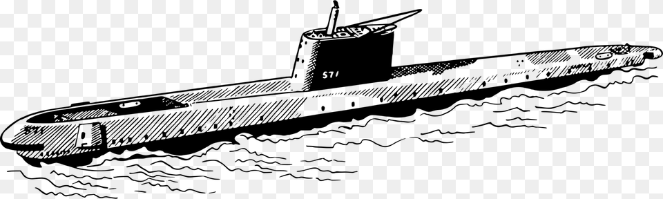 Submarine Clipart Draw Drawing Images Of Submarine, Gray Free Png