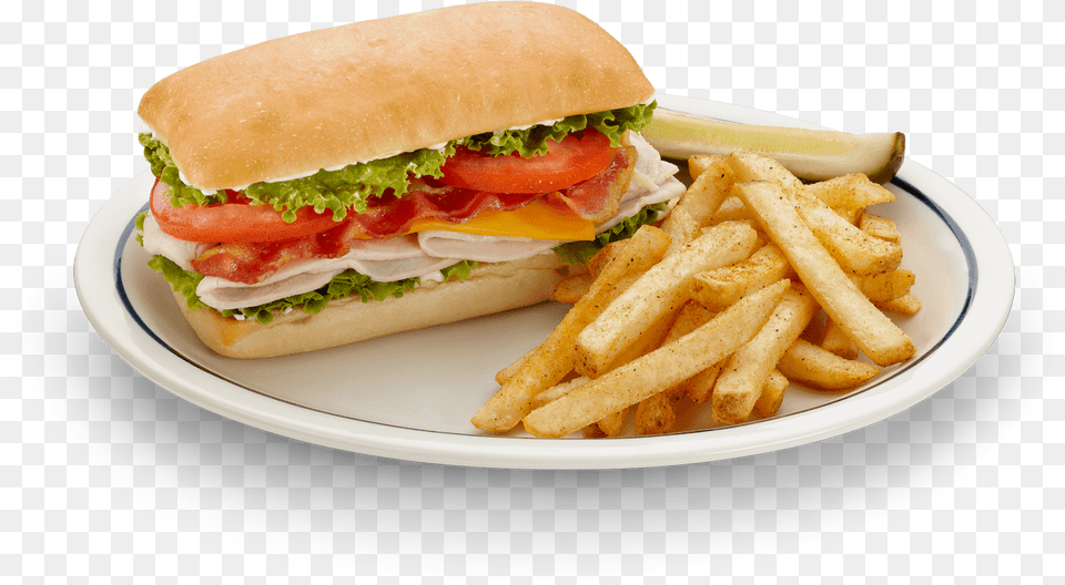 Submarine Sandwich And Fries, Burger, Food, Lunch, Meal Free Png