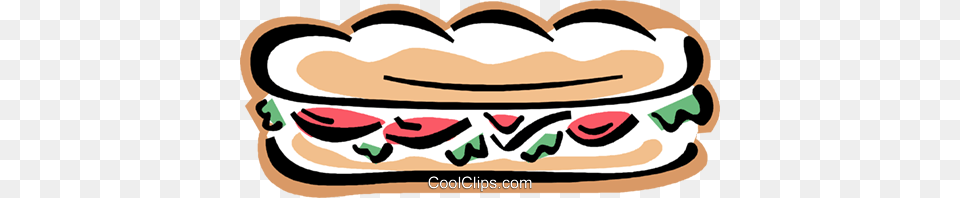 Submarine Sandwich Sub Royalty Free Vector Clip Art Illustration, Food Png