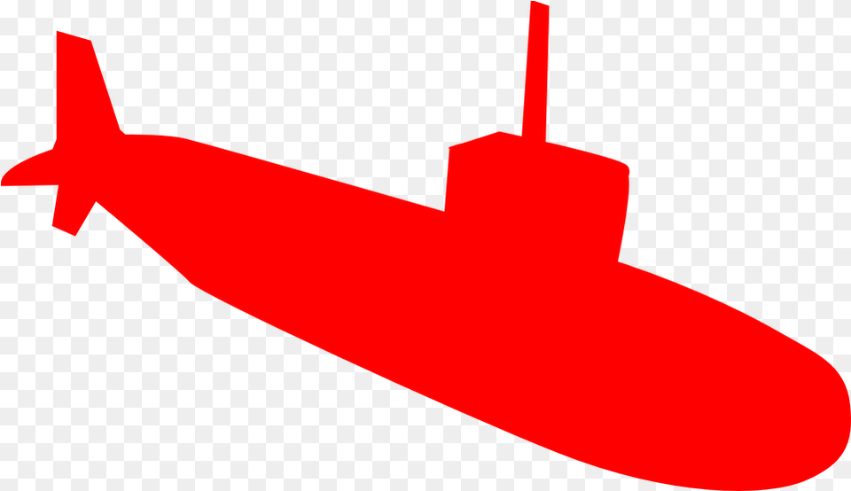 Submarine U Red Submarine, Transportation, Vehicle, Dynamite, Weapon Png Image