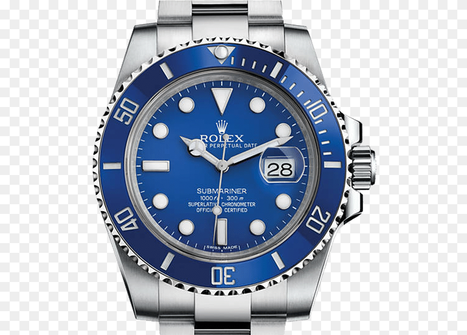 Submariner Classic Blue Wave Rolex Submariner Blue Color, Arm, Body Part, Person, Wristwatch Free Transparent Png