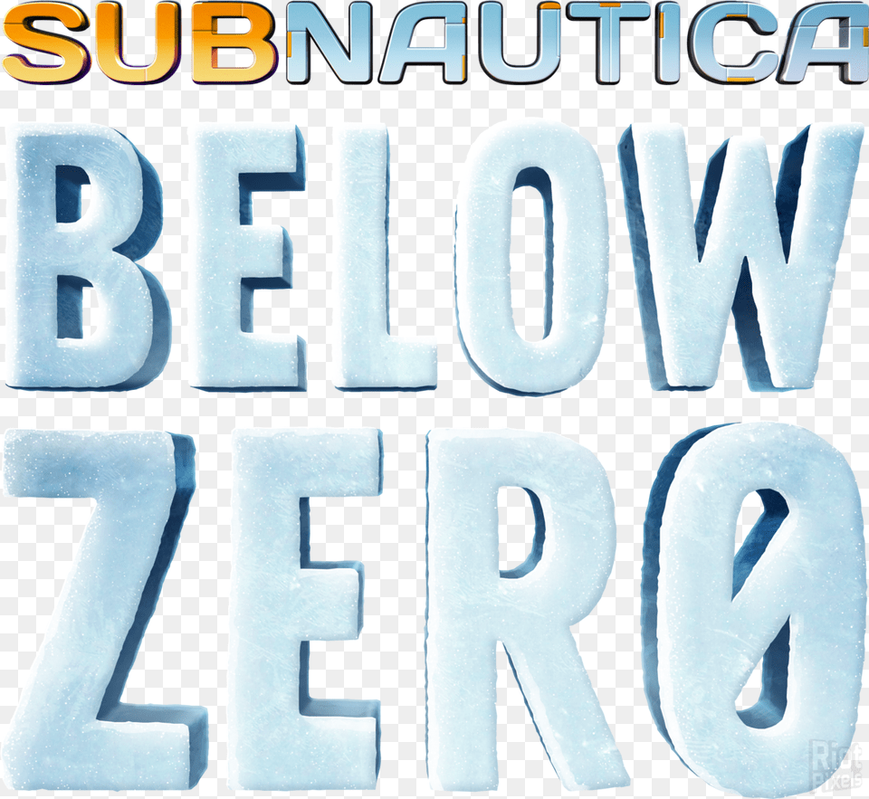 Subnautica Below Zero Game Artworks At Riot Pixels Subnautica Below Zero Logo, Text, Banner, Number, Symbol Free Png