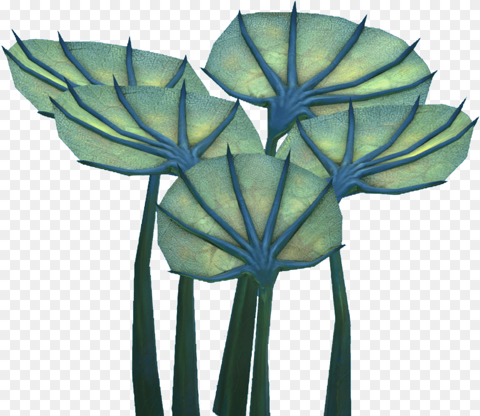 Subnautica Flora Subnautica Small Fan Cluster, Leaf, Plant, Flower, Aquatic Free Png