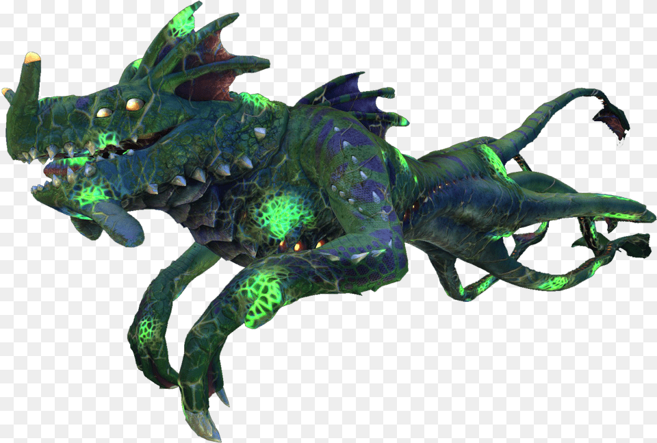 Subnautica Infected Sea Dragon, Animal, Dinosaur, Reptile, Electronics Free Png Download