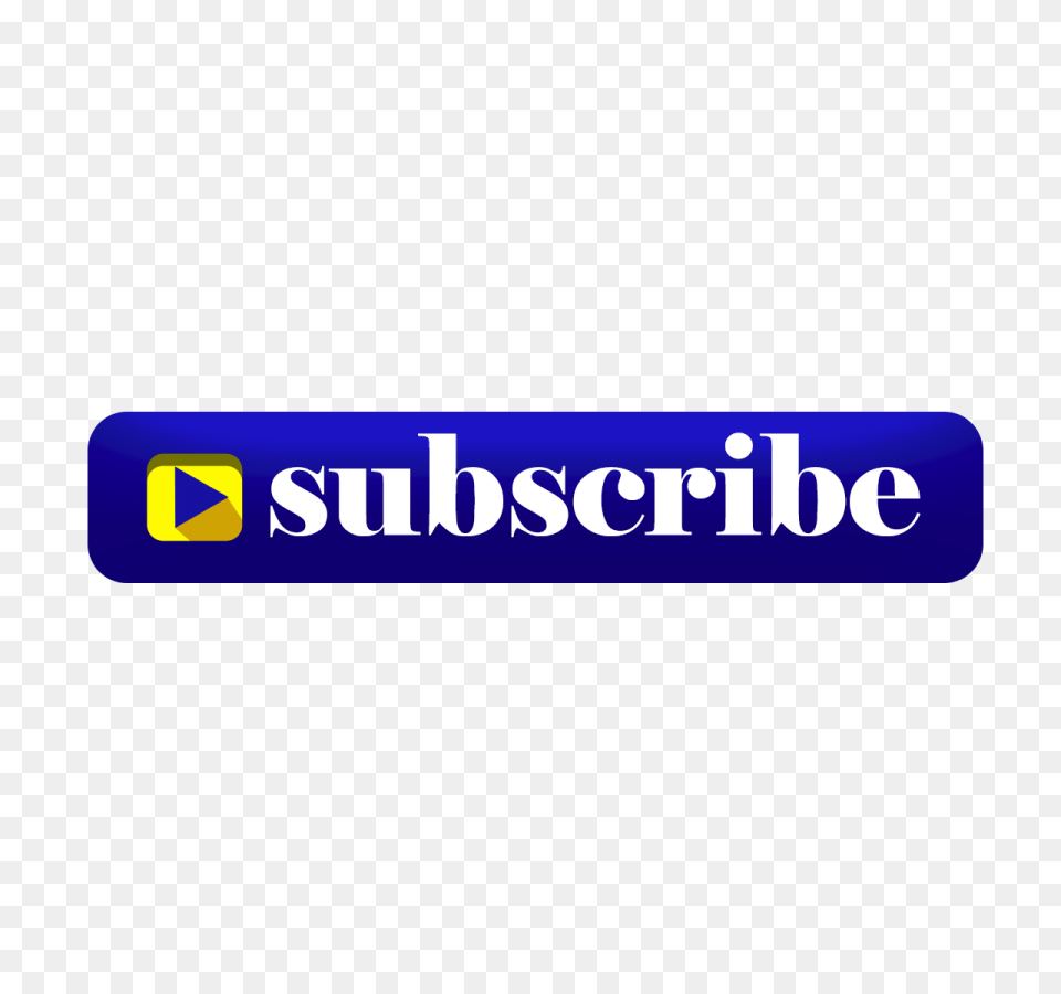 Subscribe Button Blue Color Transparent Background Image, Logo, Text Png