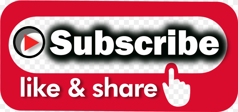 Subscribe Button Transparent Like And Subscribe Thumbnail, Logo, Text, Sticker Png Image
