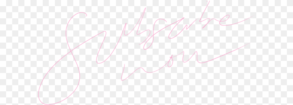 Subscribe Handwriting, Text, Signature Free Png Download