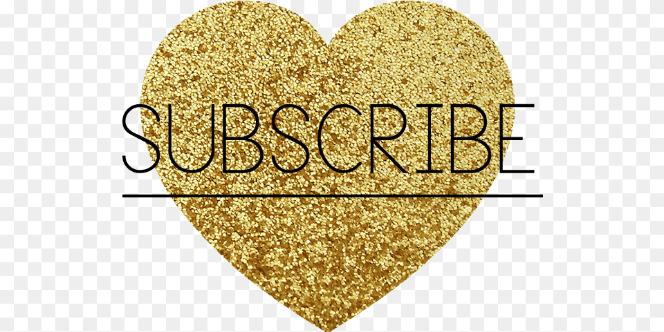 Subscribe To Material Girl Material Magazine Heart, Gold Free Png