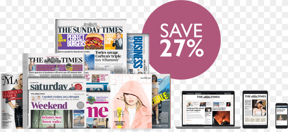 Subscribe To The Ultimate Pack The Times, Burger, Food, Publication, Adult Png