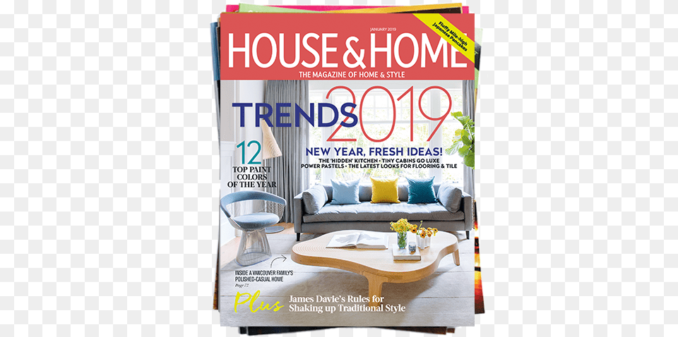 Subscribe Today Canadian House And Home, Table, Publication, Furniture, Coffee Table Png Image
