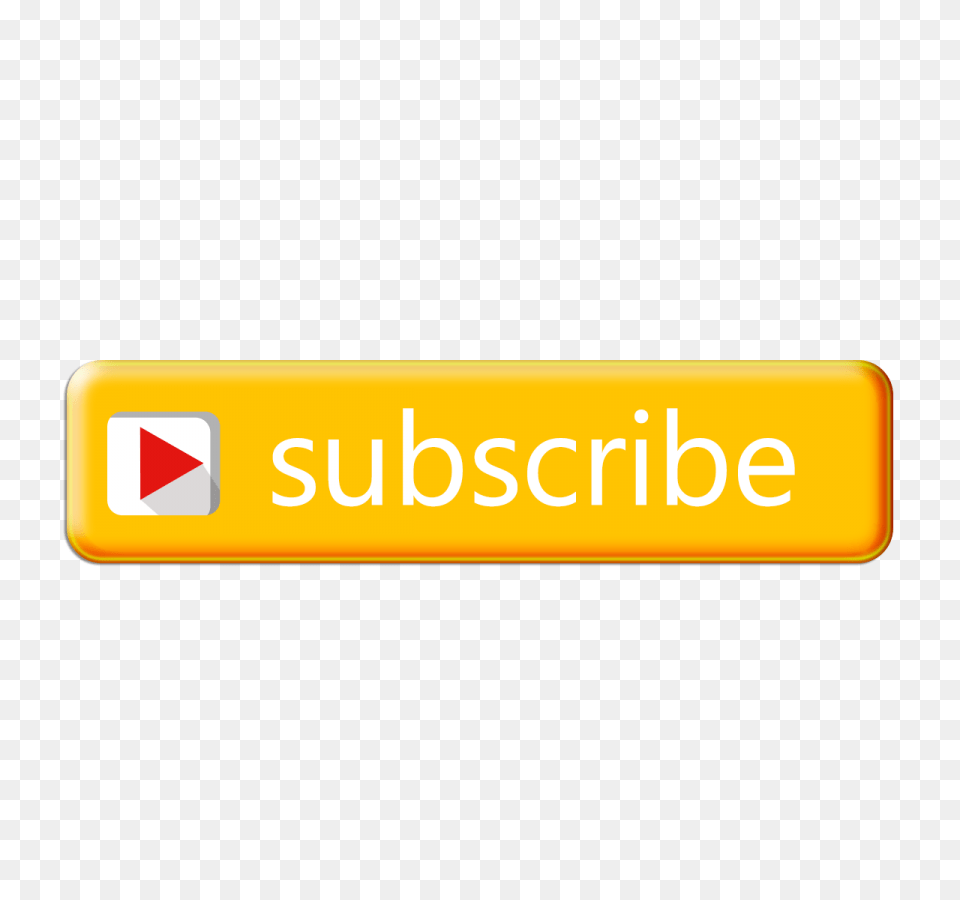 Subscribe Yellow Button Tranparent Image Text, Logo Free Png Download