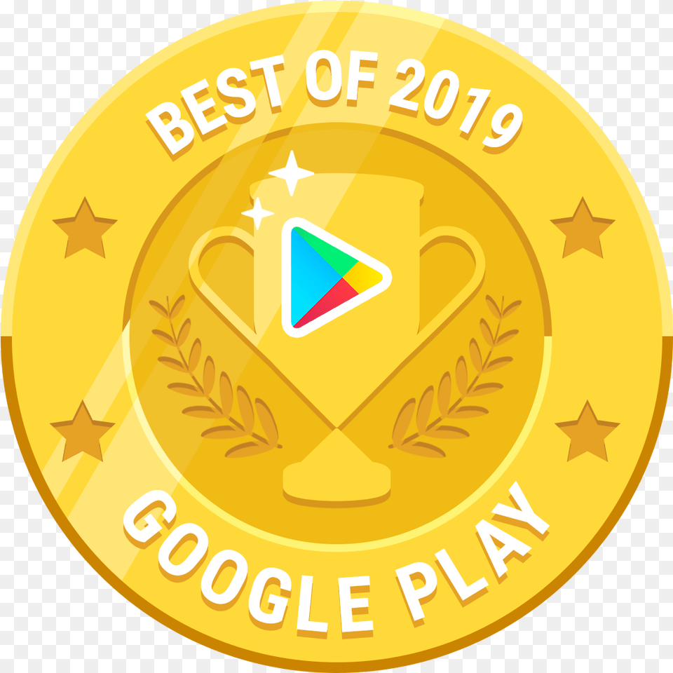 Subsidiary Olivex Wins Google Play Awards Badge, Gold, Logo, Symbol, Emblem Free Png