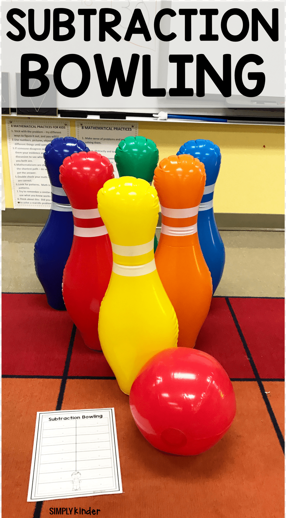 Subtraction Bowling Bowling Activity For Subtraction, Sphere, Leisure Activities, Balloon Free Png