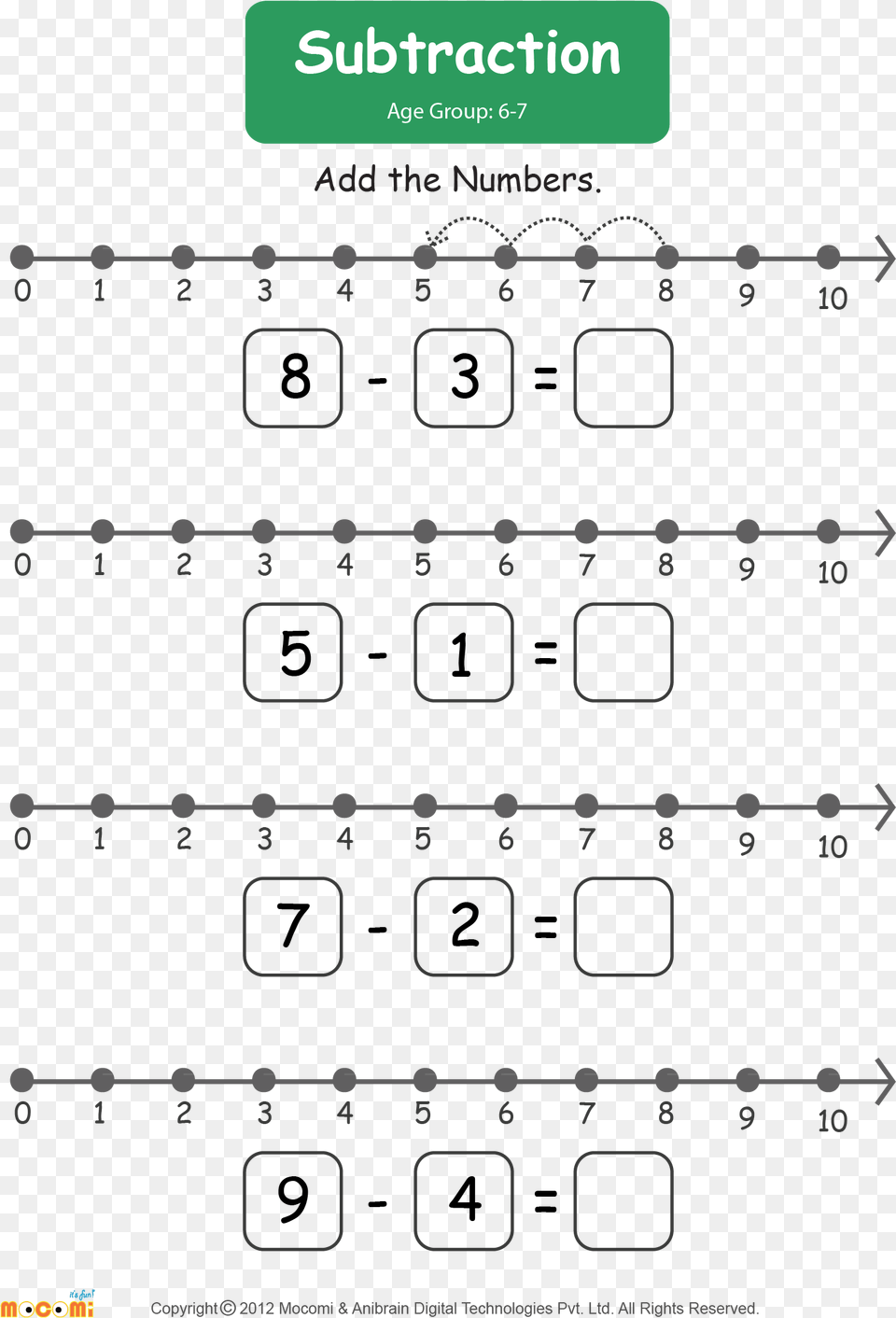 Subtraction Worksheet For Kids Worksheets Learn More Number Line Addition Worksheet For Kg, Text, Electronics, Mobile Phone, Phone Free Transparent Png