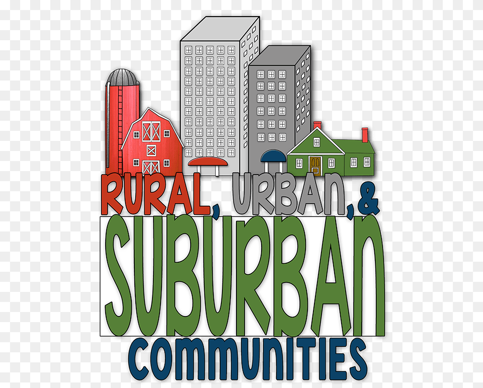 Suburban Houses Clip Art Black And White, City, Urban, Neighborhood, Advertisement Free Transparent Png