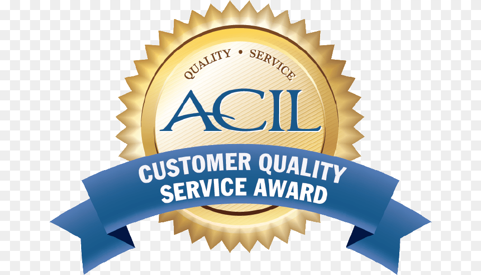Suburban Labs Has Been Awarded The Acil Customer Service Acil Customer Service Award, Badge, Gold, Logo, Symbol Png