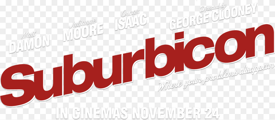 Suburbicon Suburbicon 2017 Logo, Advertisement, Book, Poster, Publication Png