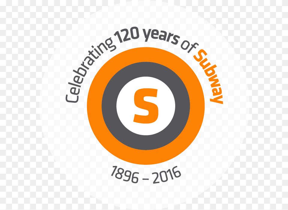 Subway 120 Birthday Vertical, Logo, Disk, Text Png Image