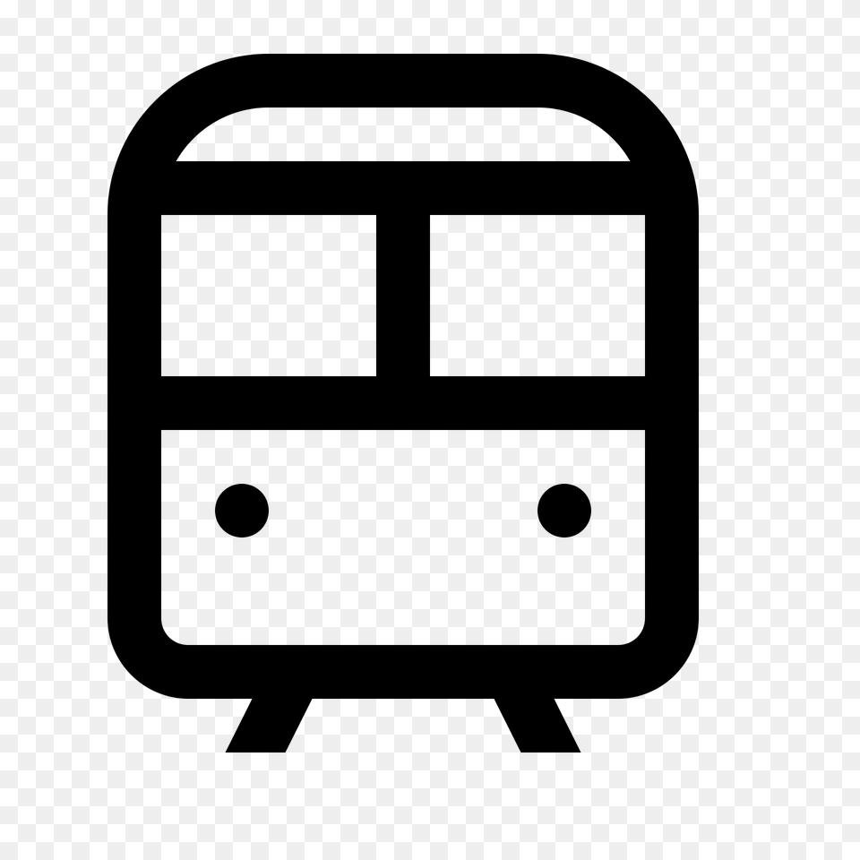 Subway Clipart Front, Gray Png