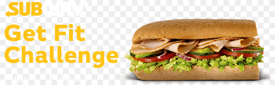 Subway Get Fit Challenge Mapmyfitness Subway, Food, Lunch, Meal, Sandwich Png Image